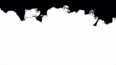 Alfa-mat animasyon geçiş maskeleri. Soyut geçişler ve alfa kanallı animasyon arkaplanı. Geçiş monokrom maskeleri şablon 4K