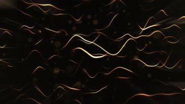 soyut dinamik dalga teknolojisi arka planında parlak dijital efekt konsepti 4K