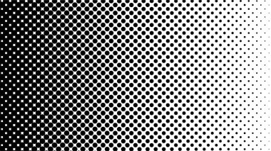 Noktalı gradyan vektör çizimi, beyaz ve siyah yarım ton arkaplan