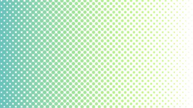 Noktalı gradyan vektör çizimi, yeşil yarım ton arkaplan