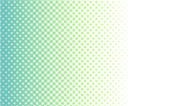 Noktalı gradyan vektör çizimi, yeşil yarım ton arkaplan