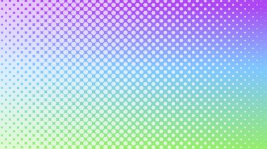 Soyut nokta yarım ton gradyan yeşil ve mor arkaplan