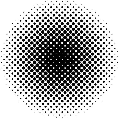 Yarım ton efekti soyut noktalı daireler