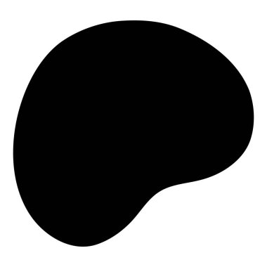 Sert ve sevimli el yapımı şekil (siyah)