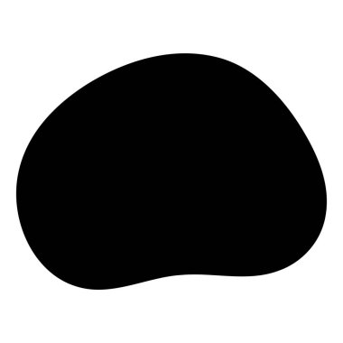 Sert ve sevimli el yapımı şekil (siyah)