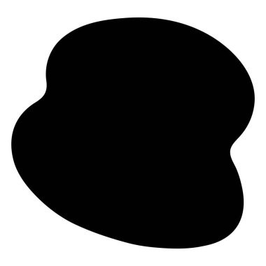 Sert ve sevimli el yapımı şekil (siyah)