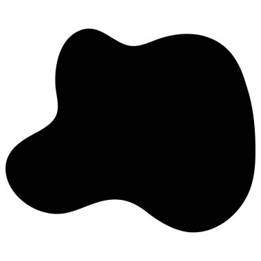 Sert ve sevimli el yapımı şekil (siyah)