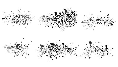 Mürekkep lekesi, grunge dokusu ayarlandı