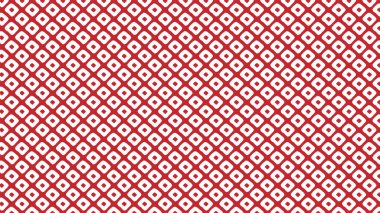 Japon arka planı: Japon geleneksel elmas deseni (Kanoko) kırmızı ve beyaz