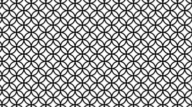 Japonca arkaplan: Monokromda JModern Japon Geometrik Deseni (Shippou)