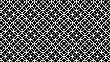 Japonca arkaplan: Monokromda JModern Japon Geometrik Deseni (Shippou)
