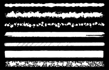 Beyaz Fırça Çizgisi Seti (Japon Tasarım Malzemesi)