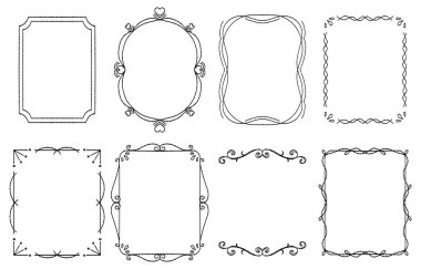 El çizimi biçiminde zarif çerçeve (vektör)