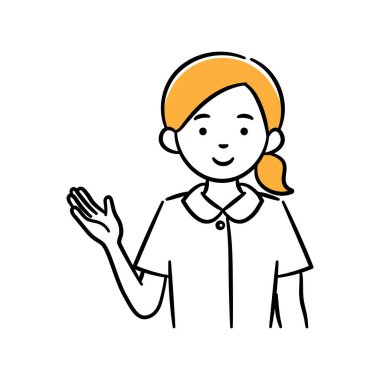 Genç bir kadın tıp uzmanının yol tarifi.