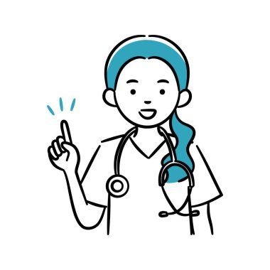 Genç bir kadın tıp uzmanının basit bir açıklaması var.