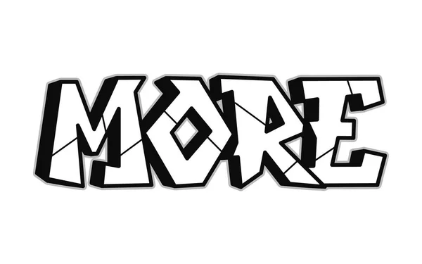 Více Slov Trippy Psychedelic Graffiti Style Písmena Vector Ručně Kreslené — Stockový vektor