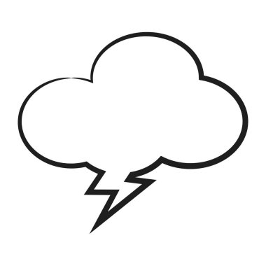 Konuşma balonu ikonu. Düz dizayn. İzole edilmiş beyaz arkaplan