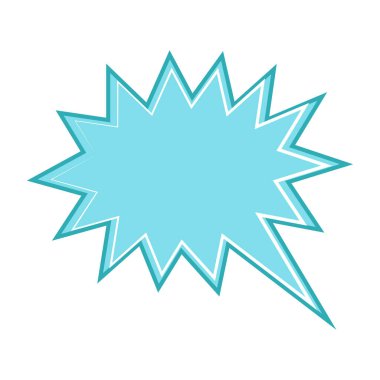 Konuşma balonu ikonu. Düz dizayn. İzole edilmiş beyaz arkaplan