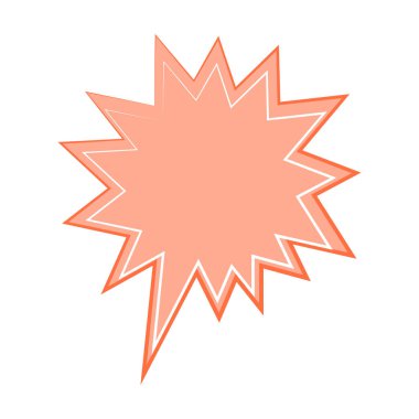 Konuşma balonu ikonu. Düz dizayn. İzole edilmiş beyaz arkaplan