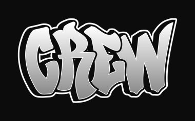 Mürettebat sözcüğü psikedelik graffiti tarzı harfler. Vektör el çizimi karikatür logo ekibi çizimi. Komik garip mektuplar, moda, tişört için graffiti tarzı baskı, poster.