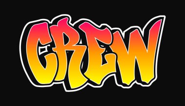 Mürettebat kelimesinin graffiti tarzı harfleri. Vektör el çizimi karikatür logo ekibi çizimi. Komik havalı garip mektuplar, moda, graffiti tarzı baskı tişörtü, poster konsepti.