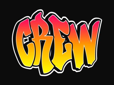 Mürettebat kelimesinin graffiti tarzı harfleri. Vektör el çizimi karikatür logo ekibi çizimi. Komik havalı garip mektuplar, moda, graffiti tarzı baskı tişörtü, poster konsepti.