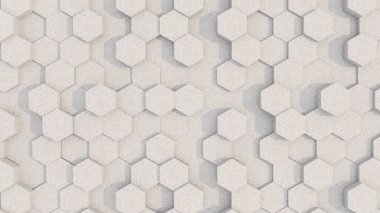 Altıgen arkaplan açık gri. Duvar arkası. arka plan dokusu. Dokulu altıgenli duvar. Duvardaki elmaslar..