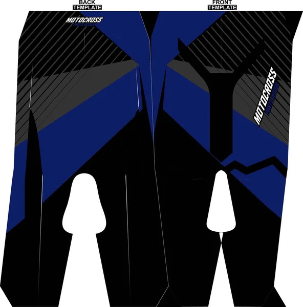 Conception Pantalons Motocross Sublimation Prêts Imprimer — Image vectorielle