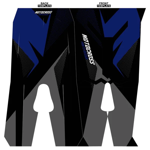 Stampa Ready Sublimazione Motocross Pantalone Design — Vettoriale Stock