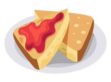 Kahvaltıda reçelli ekmek