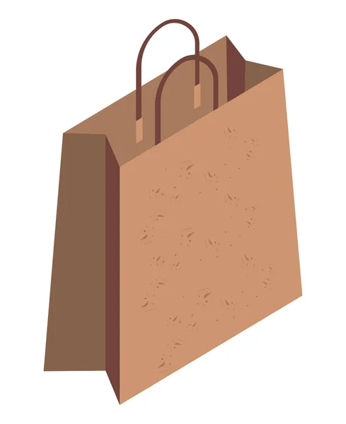 Ökologie Einkaufstasche Isometrisches Symbol — Stockvektor