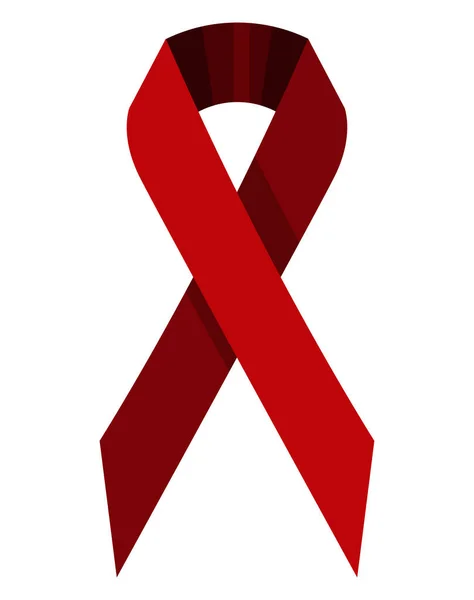 World Aids Day Ribbon Icon — Stock Vector