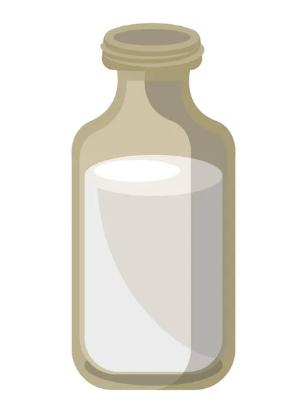 Milk Bottle Dairy Product Icon — Stock Vector