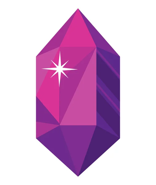 stock vector purple gemstone luxury color icon