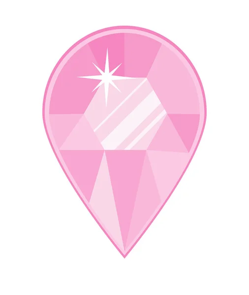 粉红宝石豪华色彩图标 — 图库矢量图片