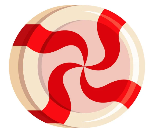Bonbons Sucrés Spirale Icône Confettis — Image vectorielle