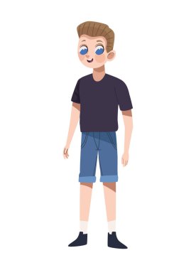 Genç, uzun boylu, ayakta duran adam.