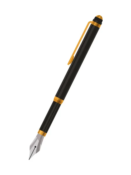 Elegant Pen Ink Supply Icon — Stock Vector