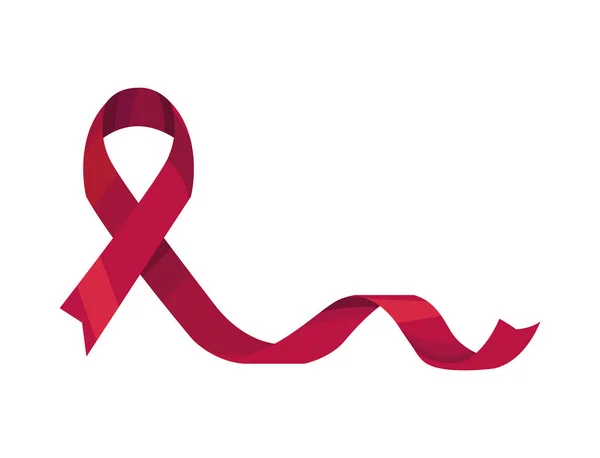 World Aids Day Ribbon Campaign Icon — Stock Vector