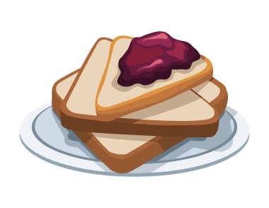 Ekmek kahvaltı malzemelerini dilimler.