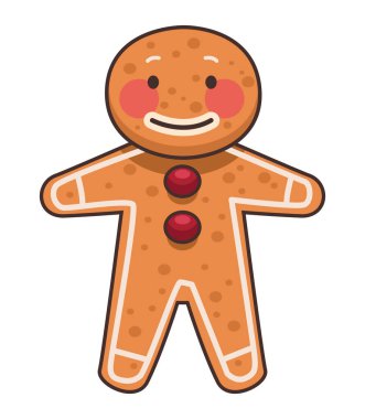 Zencefilli Noel kurabiyesi kutlaması ikonu