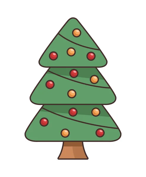 Mutlu Noeller Çam Ağacı Ikonu — Stok Vektör