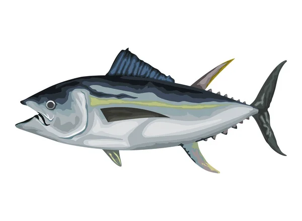 Barracuda Vie Marine Animal Icône — Image vectorielle