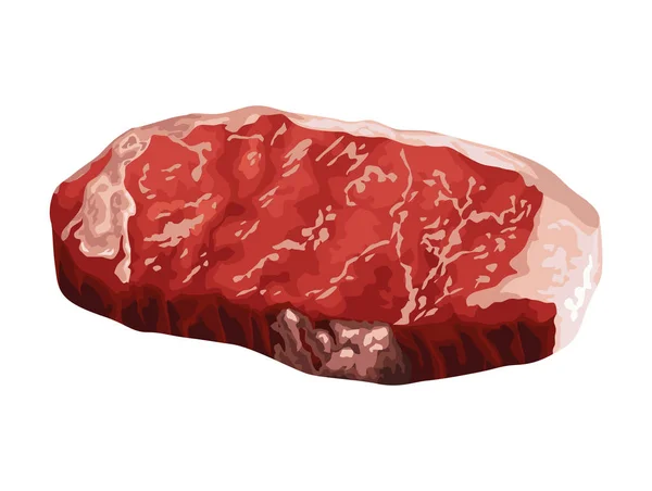 Ikon Potongan Daging Sapi Steak - Stok Vektor