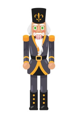 Gri üniformalı fındıkkıran asker.