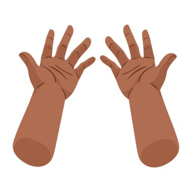 Afro eller insan alıcı simgesi