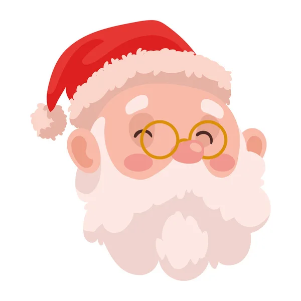 Noel Baba Baş Noel Karakteri — Stok Vektör