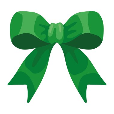 Noel yeşil yay kurdele simgesi