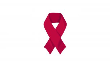 Dünya AIDS Günü kurdele kampanyası, 4k video animasyonu