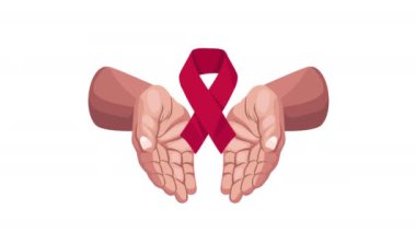 Eller AIDS kurdele kampanyası, 4k video animasyonu
